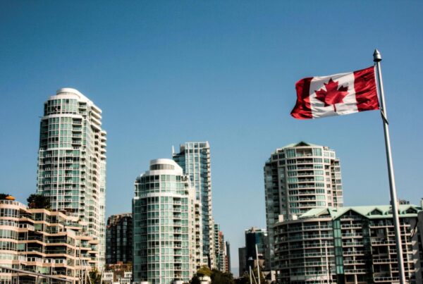 canada flag outside immigration law firm