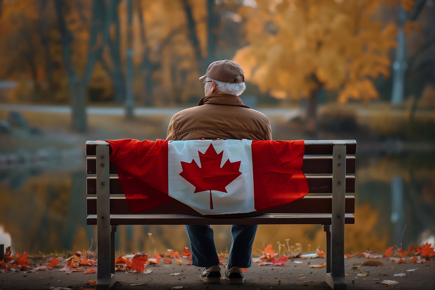 man sitting on bench after immigrating to Canada from the Strengthening Canada’s Immigration System and Borders Act