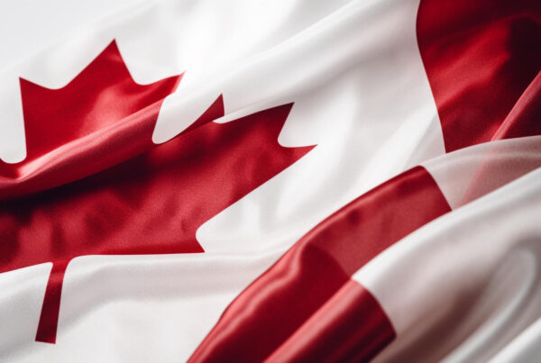 waiving canada flag after immigration